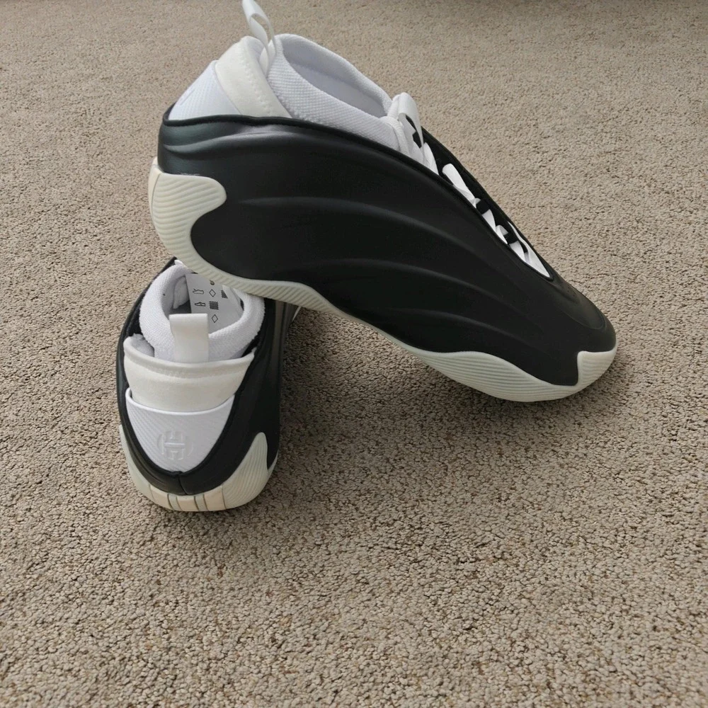Adidas Harden Volume 9 Mens Size 20 Black White Basketball Shoes JQ9137 NWT